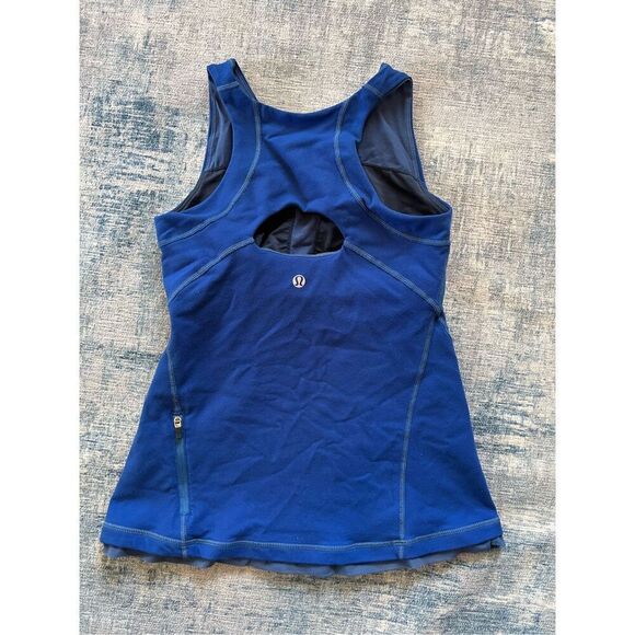Lululemon Royal Blue Fitness Athletic Tank Top Size 4 - Picture 6 of 6